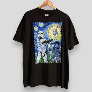 Star Wars Starry Night Stormtrooper Black Tee
